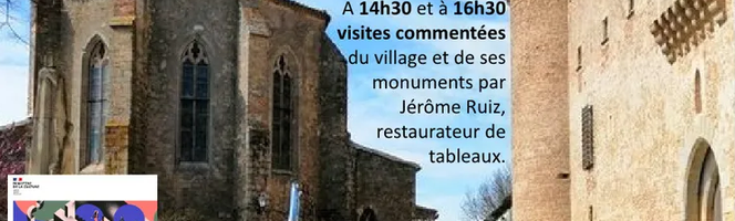 Journées Européennes de Patrimoine – Visites commentées du village et de l&rsquo;église Saint Baudile